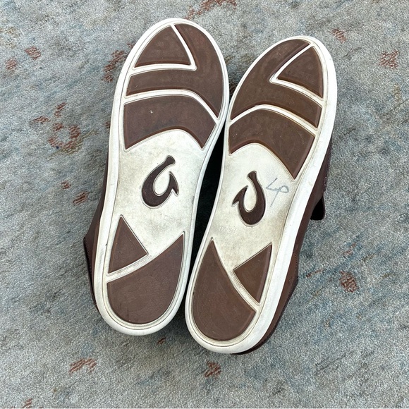 Olukai EUC Nalukai Leather Slip On Shoes Mens Sz 14 main image 4
